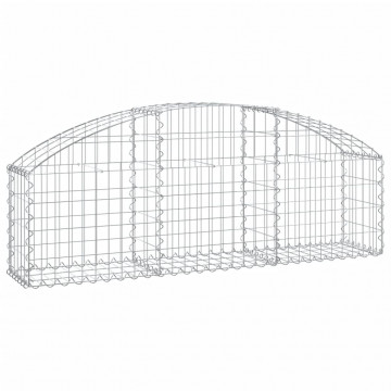 Coș gabion arcuit, 150x30x40/60 cm, fier galvanizat - Img 2