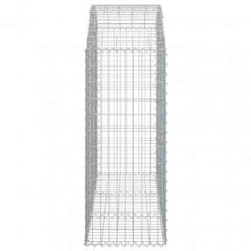 Coș gabion arcuit, 150x50x120/140 cm, fier galvanizat - Img 4
