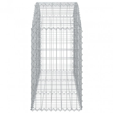 Coș gabion arcuit, 150x50x80/100 cm, fier galvanizat - Img 4