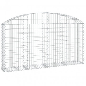 Coș gabion arcuit 200x30x100/120 cm fier galvanizat - Img 2