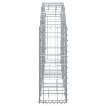 Coș gabion arcuit 200x30x80/100 cm fier galvanizat - Img 4