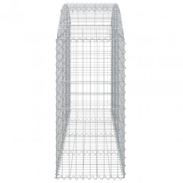 Coș gabion arcuit 200x50x100/120 cm fier galvanizat - Img 4