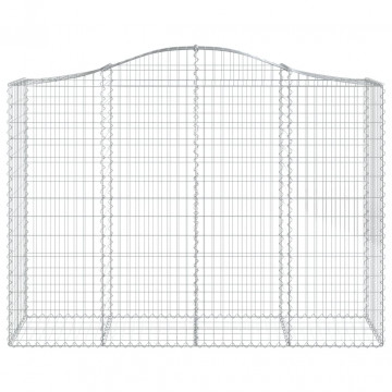 Coș gabion arcuit, 200x50x140/160 cm, fier galvanizat - Img 3