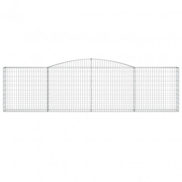 Coș gabion arcuit 400x30x100/120 cm fier galvanizat - Img 3