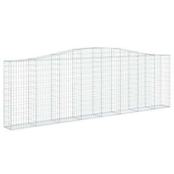 Coș gabion arcuit 400x30x120/140 cm fier galvanizat - Img 2