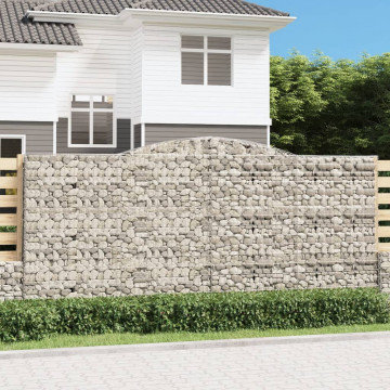 Coș gabion arcuit, 400x30x180/200 cm, fier galvanizat - Img 1