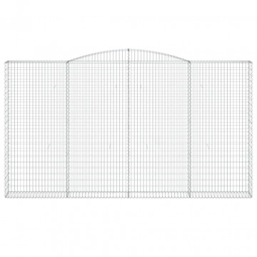 Coș gabion arcuit 400x30x220/240 cm fier galvanizat - Img 3