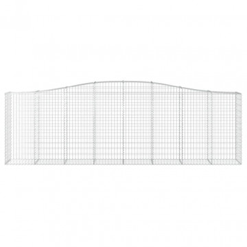 Coș gabion arcuit 400x50x120/140 cm fier galvanizat - Img 3