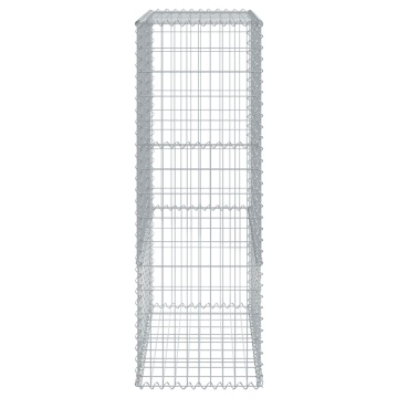 Coș gabion cu capac, 100x50x150 cm, fier galvanizat - Img 4