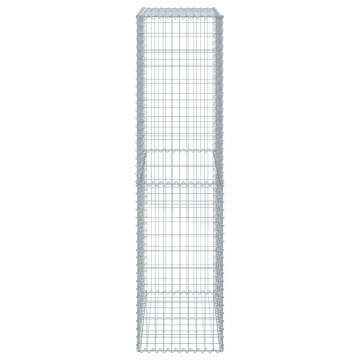 Coș gabion cu capac, 100x50x200 cm, fier galvanizat - Img 4