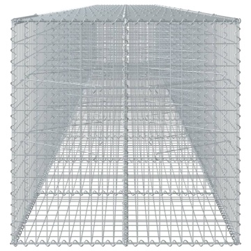 Coș gabion cu capac, 1100x100x100 cm, fier galvanizat - Img 4