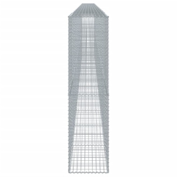 Coș gabion cu capac, 1200x50x200 cm, fier galvanizat - Img 4