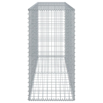 Coș gabion cu capac, 200x50x100 cm, fier galvanizat - Img 4