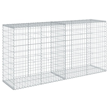 Coș gabion cu capac, 200x50x100 cm, fier galvanizat - Img 7