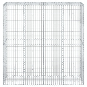 Coș gabion cu capac, 200x50x200 cm, fier galvanizat - Img 3