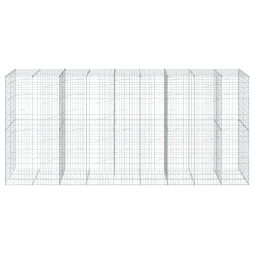 Coș gabion cu capac, 450x100x200 cm, fier galvanizat - Img 3