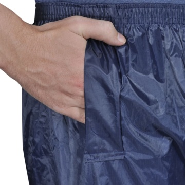 Costum de ploaie, 2 piese, albastru bleumarin, cu glugă, XL - Img 4