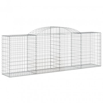Coșuri gabion arcuite 2 buc, 300x50x100/120 cm fier galvanizat - Img 3