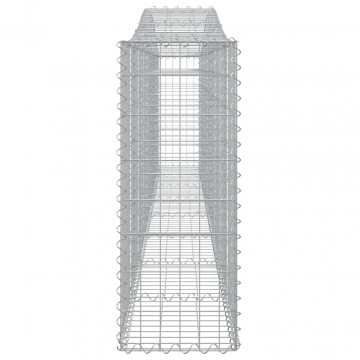 Coșuri gabion arcuite 2 buc, 400x30x80/100 cm, fier galvanizat - Img 6