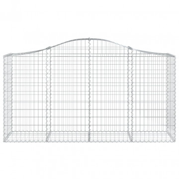 Coșuri gabion arcuite 3 buc, 200x50x100/120 cm fier galvanizat - Img 4