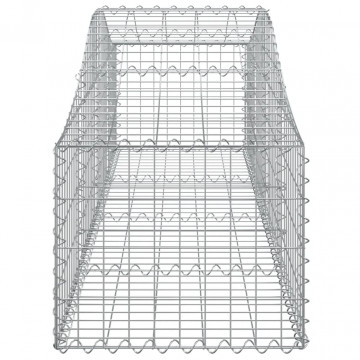 Coșuri gabion arcuite 3 buc, 200x50x40/60 cm, fier galvanizat - Img 6