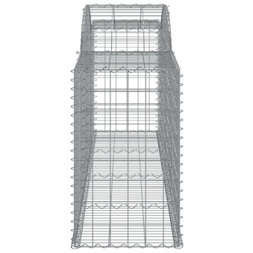 Coșuri gabion arcuite 3 buc, 300x50x80/100 cm, fier galvanizat - Img 6