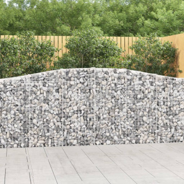 Coșuri gabion arcuite 3 buc, 400x30x100/120 cm fier galvanizat - Img 1