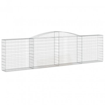 Coșuri gabion arcuite 3 buc, 400x30x100/120 cm fier galvanizat - Img 3