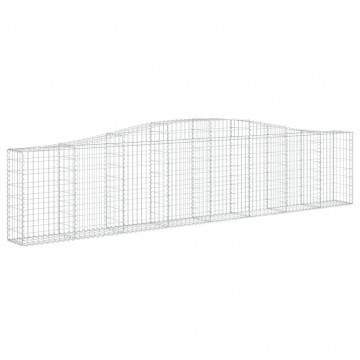 Coșuri gabion arcuite 3 buc, 400x30x80/100 cm, fier galvanizat - Img 3