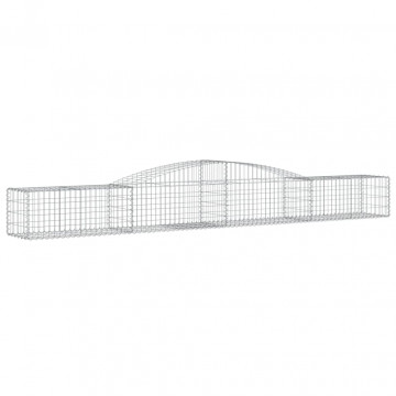 Coșuri gabion arcuite 3 buc, 400x50x40/60 cm, fier galvanizat - Img 3