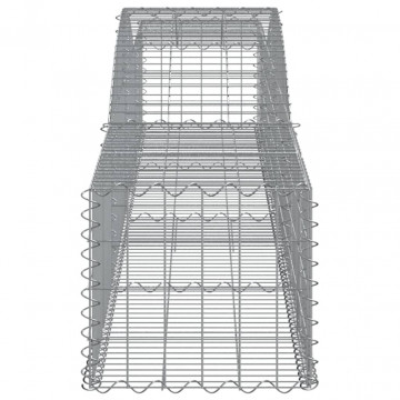 Coșuri gabion arcuite 3 buc, 400x50x40/60 cm, fier galvanizat - Img 6