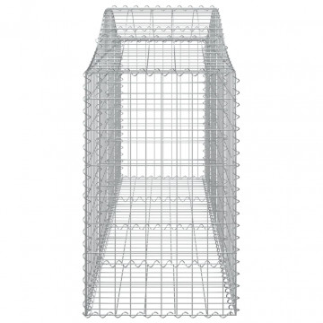 Coșuri gabion arcuite 4 buc, 200x50x80/100 cm, fier galvanizat - Img 6
