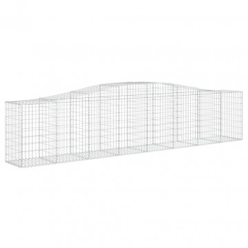 Coșuri gabion arcuite 4 buc, 400x50x80/100 cm, fier galvanizat - Img 3