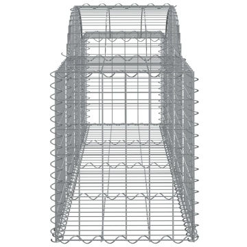 Coșuri gabion arcuite 5 buc, 200x50x60/80 cm, fier galvanizat - Img 6