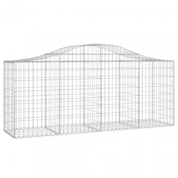 Coșuri gabion arcuite 5 buc, 200x50x80/100 cm, fier galvanizat - Img 3