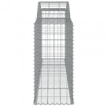 Coșuri gabion arcuite 6 buc, 300x50x100/120 cm, fier galvanizat - Img 6
