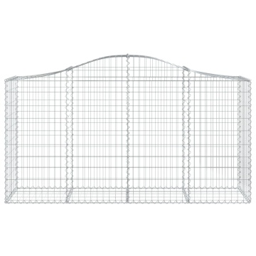 Coșuri gabion arcuite 7 buc, 200x50x100/120 cm, fier galvanizat - Img 4