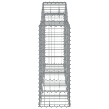 Coșuri gabion arcuite 8 buc, 200x30x80/100cm, fier galvanizat - Img 6