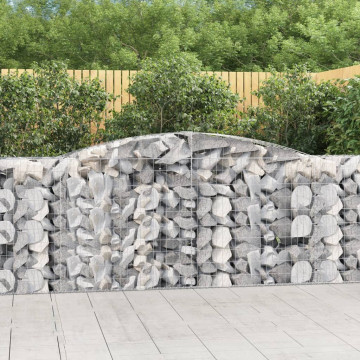 Coșuri gabion arcuite 8 buc, 400x50x100/120 cm fier galvanizat - Img 1