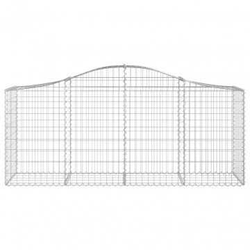 Coșuri gabion arcuite 9 buc, 200x50x80/100 cm, fier galvanizat - Img 4