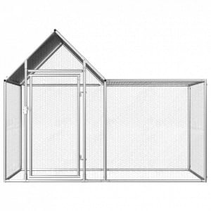 Coteț pentru păsări, 2 x 1 x 1,5 m, oțel galvanizat - Img 2