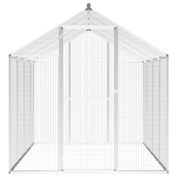 Coteț pentru păsări de exterior, aluminiu, 178 x 242 x 192 cm - Img 3