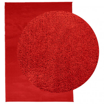Covor „OVIEDO”, fire scurte, roșu, 140x200 cm - Img 3
