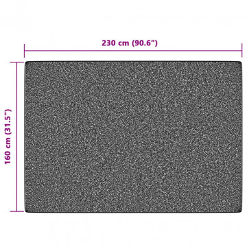 Covor cu fire scurte, multicolor, 160x230 cm, anti-alunecare - Img 7