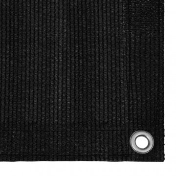 Covor de cort, negru, 400x400 cm, HDPE - Img 3