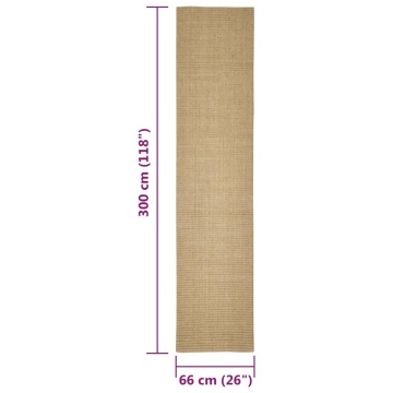 Covor din sisal pentru ansamblu de zgâriat, 66x300 cm - Img 5