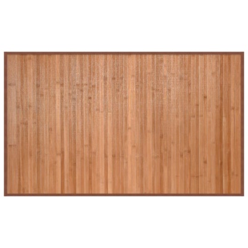 Covor dreptunghiular, natural, 60x100 cm, bambus - Img 2