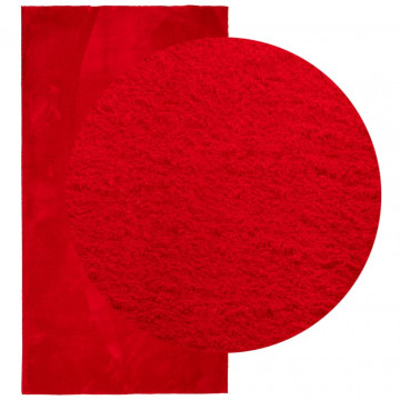 Covor HUARTE, fir scurt, moale și lavabil, roșu, 80x150 cm - Img 3