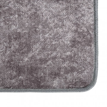 Covor lavabil, gri, 150x230 cm, antiderapant - Img 4