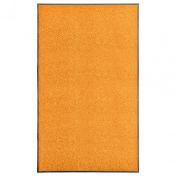 Covoraș de ușă lavabil, portocaliu, 90 x 150 cm - Img 1